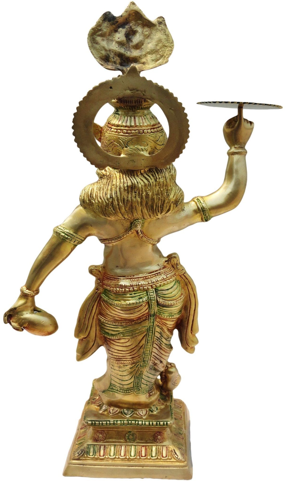 Brass Showpiece Krishan Ji With ChakraGod Idol Statue  - 7.5*7.5*29 inch (BS072)