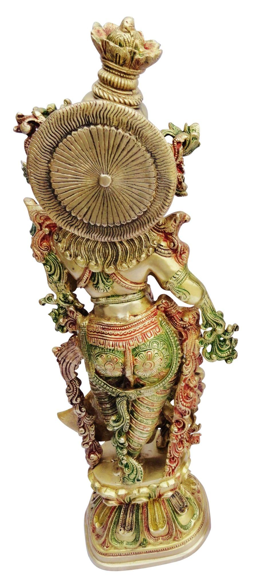 Brass Showpiece Radha God Idol Statue  - 8*6*29 inch (BS073 R)