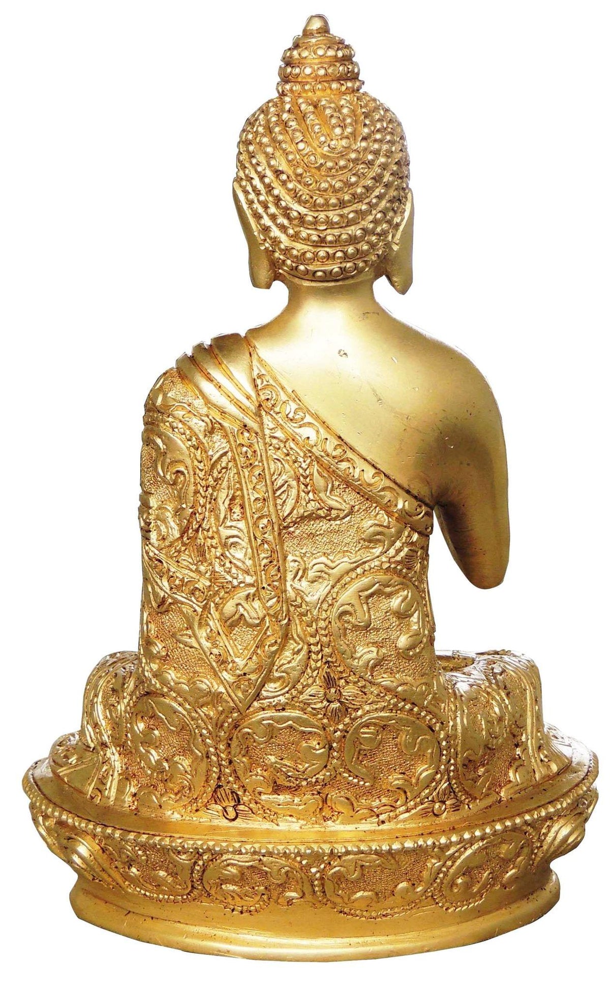 Brass Showpiece Budha Statue With Super Fine Finish - 5*3.3*7.2 Inch (BS079 K)