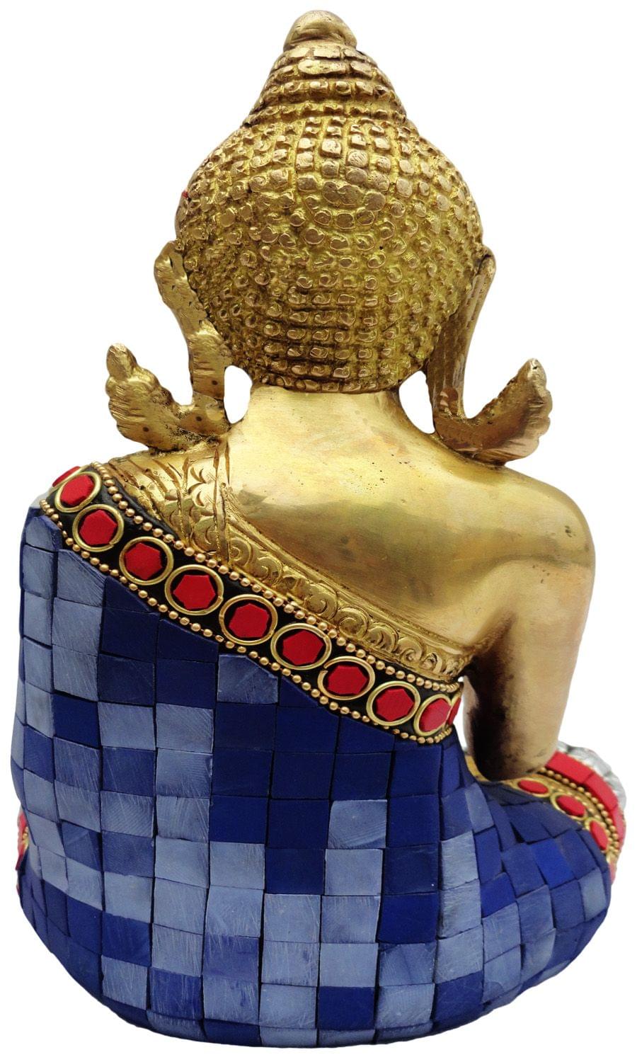 Brass Showpiece Budha Statue - 5.5*4*8 Inch (BS084)