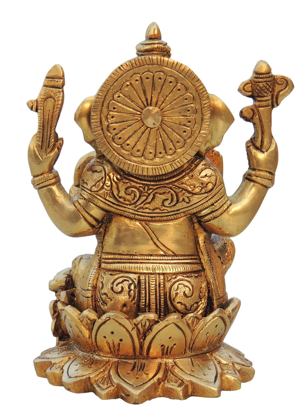 Brass Showpiece Ganesh Ji Statue - 4*3.5*5 Inch (BS1001 G)