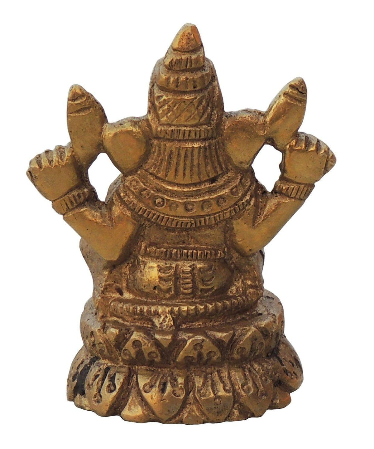 Brass Showpiece Ganesh Ji Statue - 1.5*1.5*2 Inch (BS1003 G)