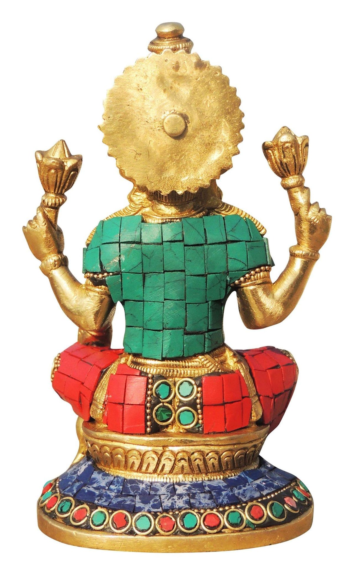 Brass Showpiece Laxmi Ji Statue - 4*3.4*6.2 Inch (BS1006 L)
