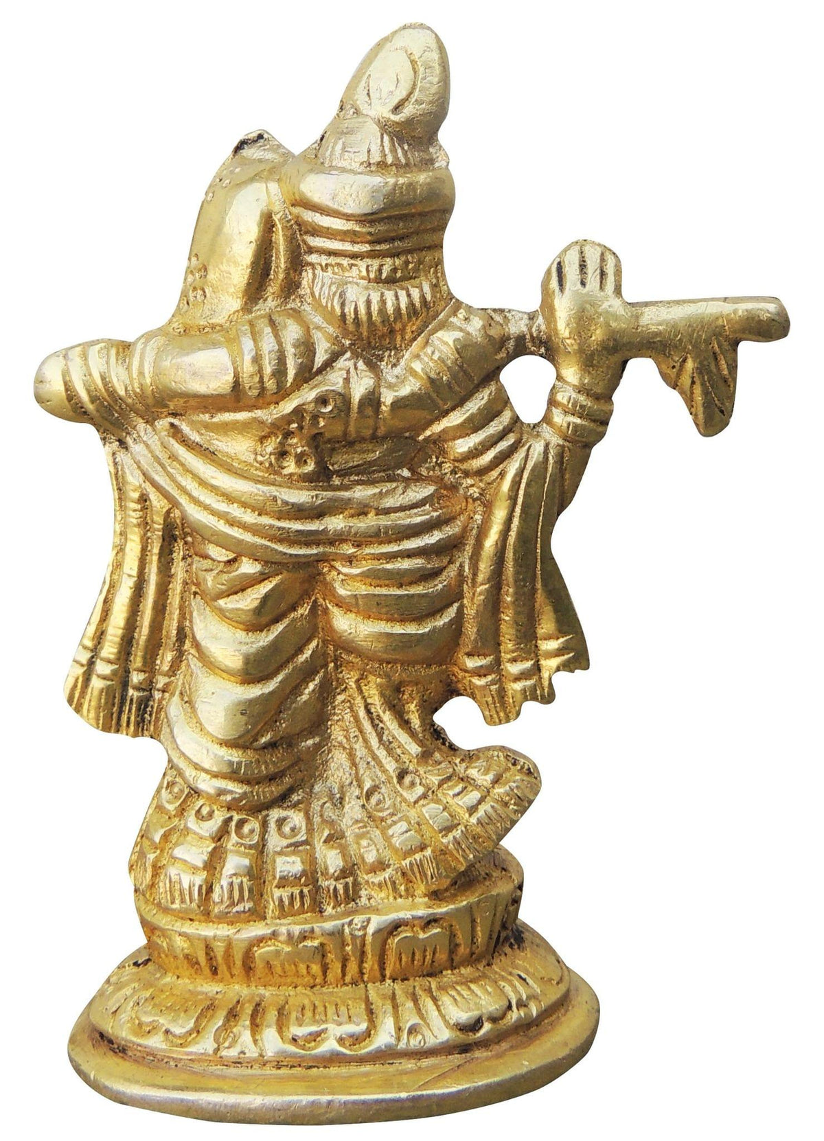 Brass Showpiece Radha Krishna God Idol Statue  - 2.2*1.2*3 inch (BS1007 A)