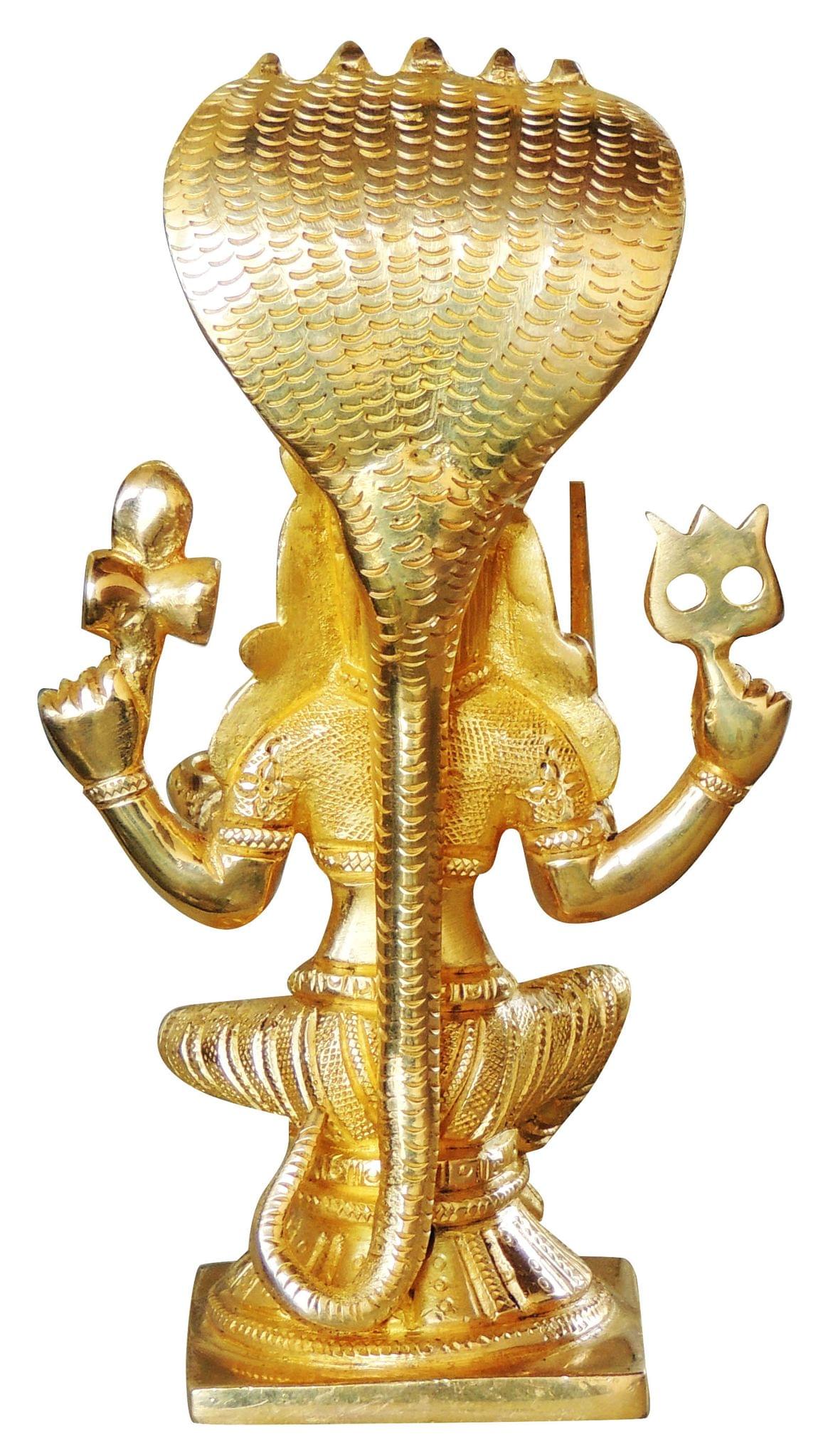 Brass Showpiece Kalmari God Idol Statue - 2.5*2.5*7.5 inch (BS1027 C)
