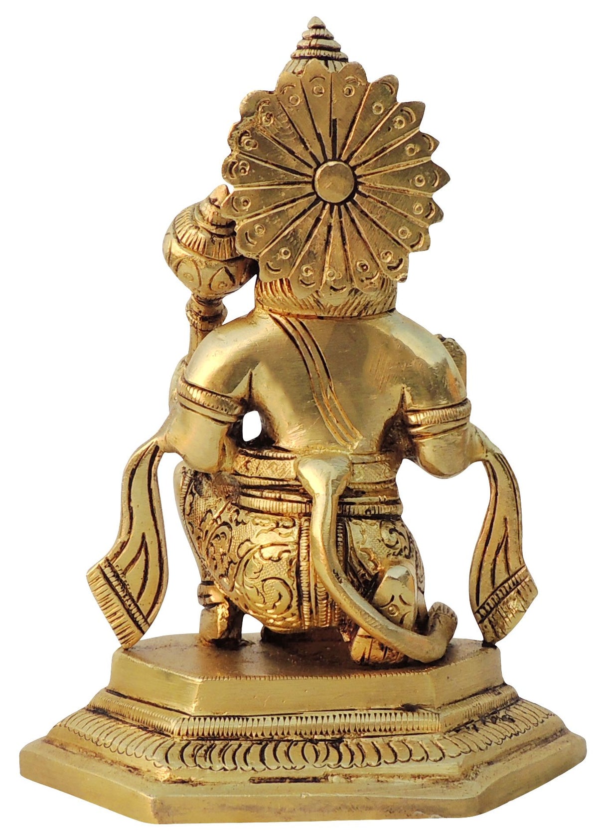 Brass Showpiece Hanuman Ji God Idol Statue - 5*3.5*6.5 Inch (BS1032 E)