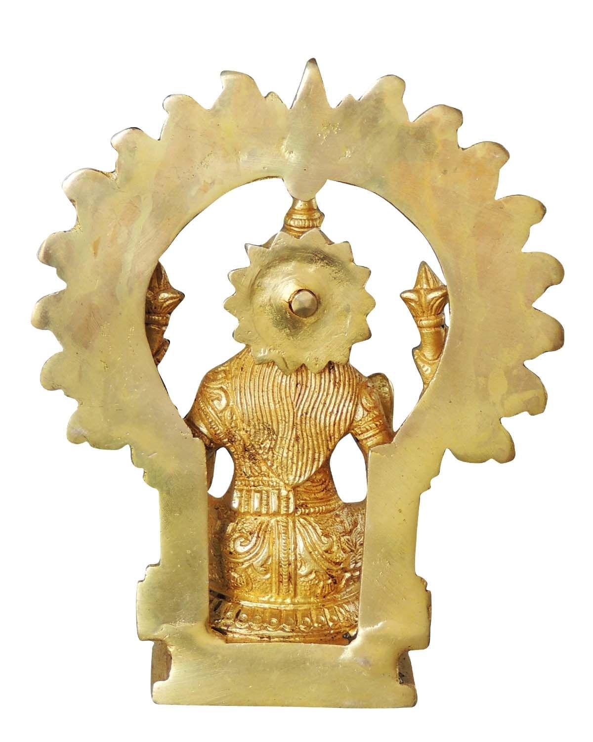 Brass Showpiece Laxmi Ji God Idol Statue - 3*2.5*7 inch (BS1037 L)