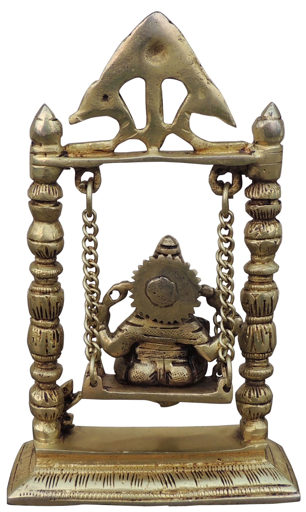 Brass Showpiece Ganesh Jhula God Idol Statue - 5.5*2*9 Inch (BS1038 B)