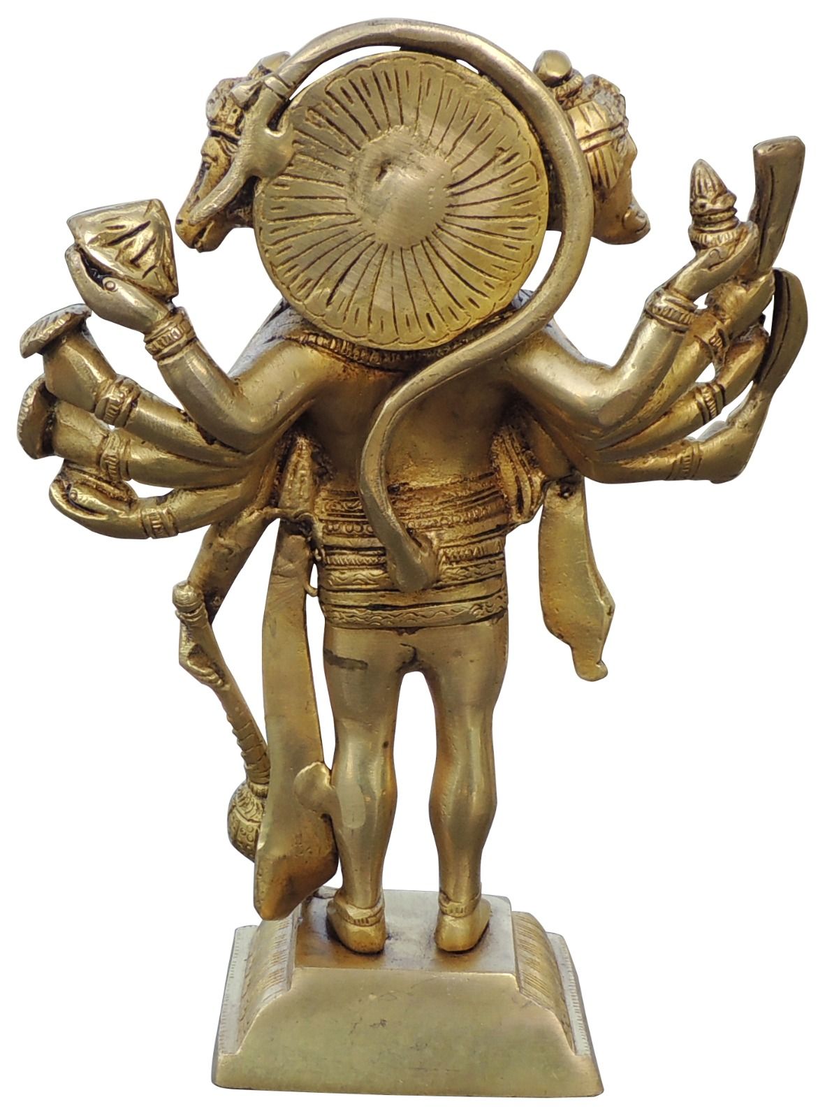 Brass Panchmukhi Hanuman Ji Idol Murti Statue - 7*3.3*10 Inch (BS1039 K)