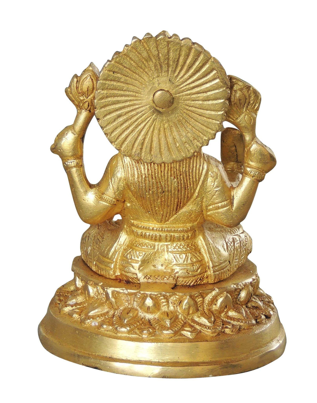 Brass Showpiece Laxmi Ji God Idol Statue - 4*4*5.5 inch (BS1040 L)