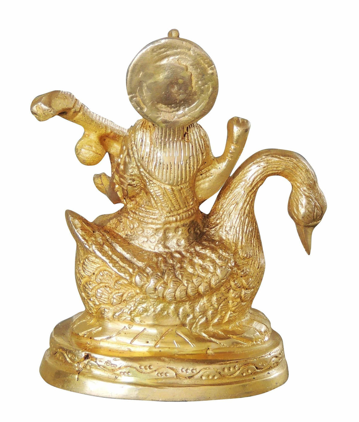 Brass Showpiece Saraswati Ji God Idol Statue  - 3.4*2.5*4.8 inch (BS1042 S)
