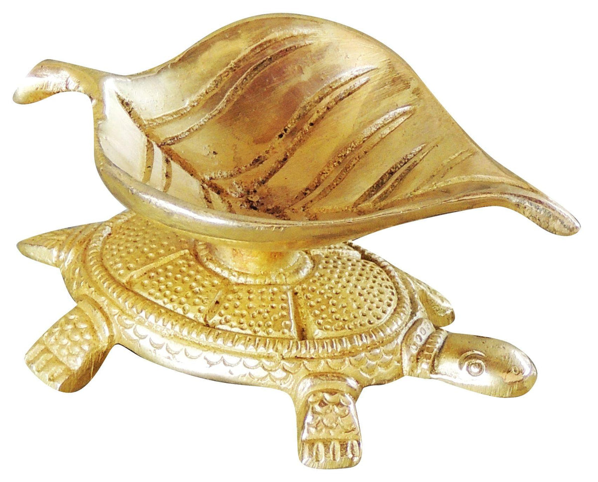 Brass Decorative Tortoise Deepak - 3*1.6*1.3 Inch (BS1056 B)