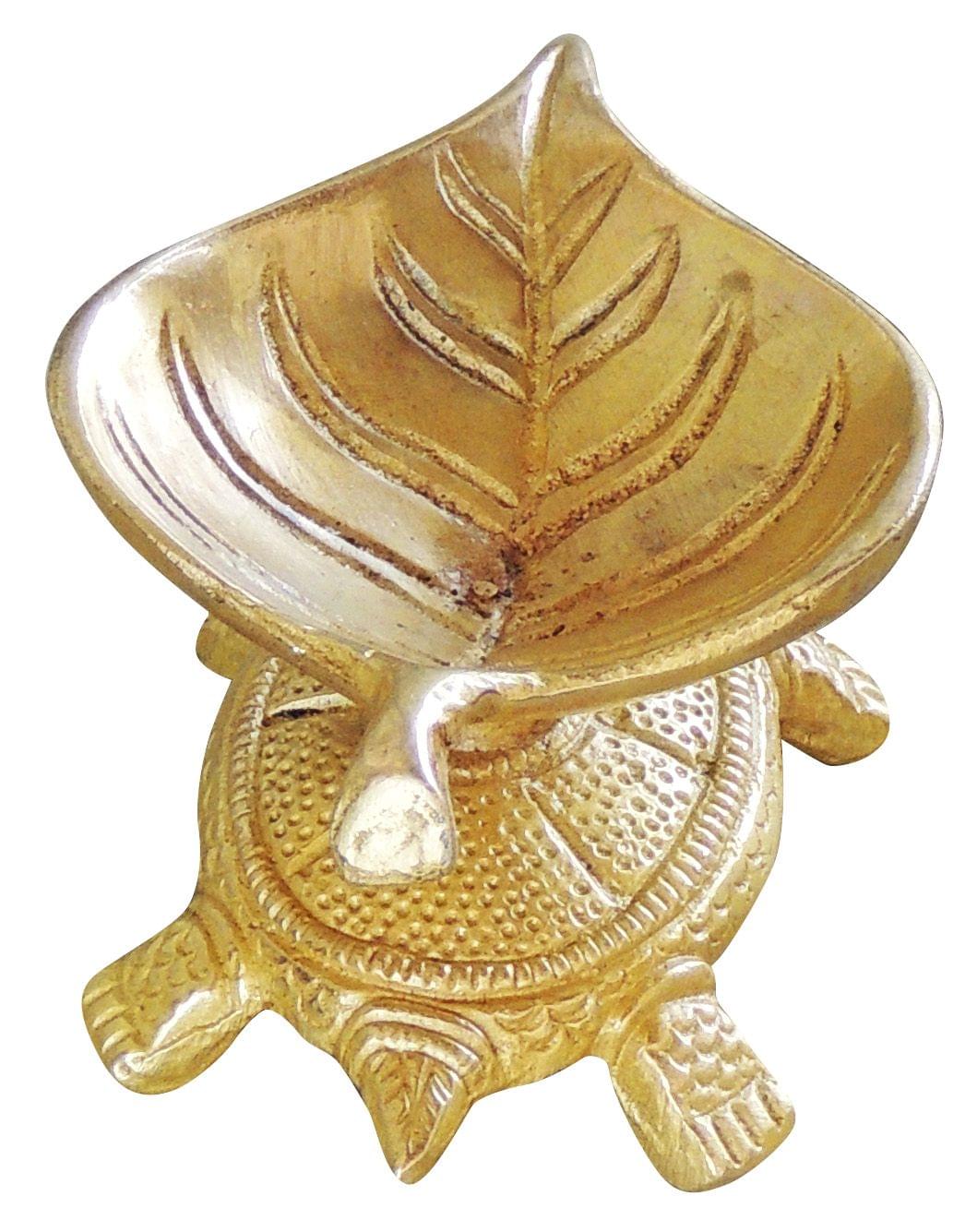 Brass Decorative Tortoise Deepak - 3*1.6*1.3 Inch (BS1056 B)