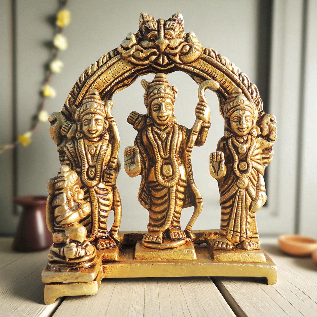 Brass Showpiece Ram Ji God Idol Statue - 1.7*1.7*4.2 Inch (BS1709 E)