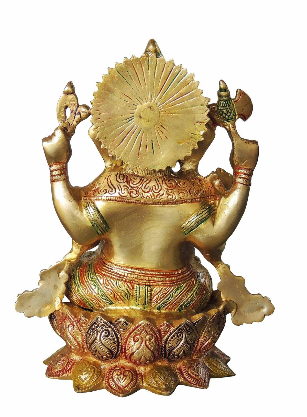 Brass Showpiece Ganesh Ji God Idol Statue - 9*5*11.5 inch (BS1060 G)