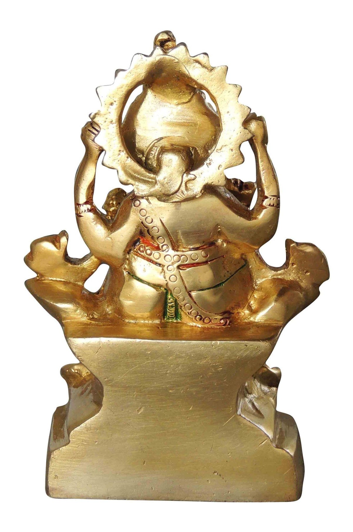 Brass Showpiece Ganesh Ji God Idol Statue - 3.8*2*6.8 inch (BS1064 G)