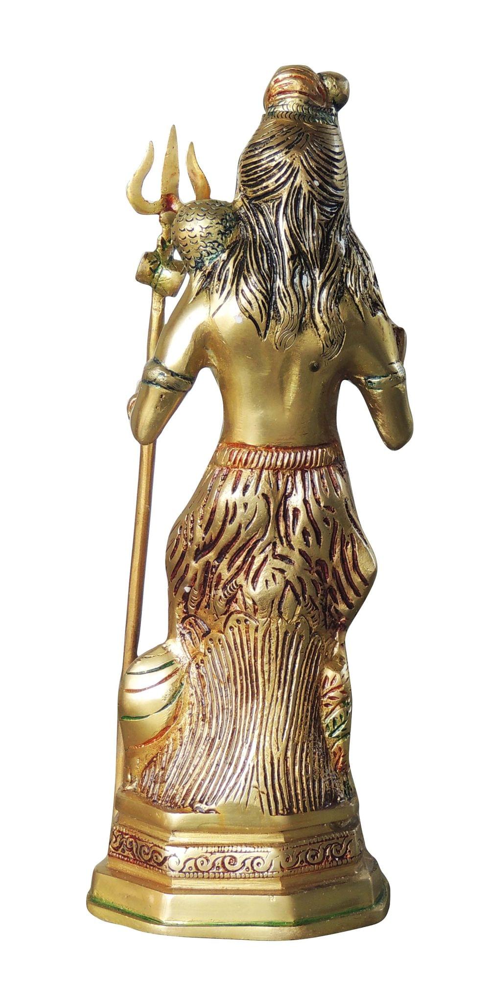 Brass Showpiece Shiv Ji Idol Statue  - 4.2*3.2*12.4 inch (BS1066 S)