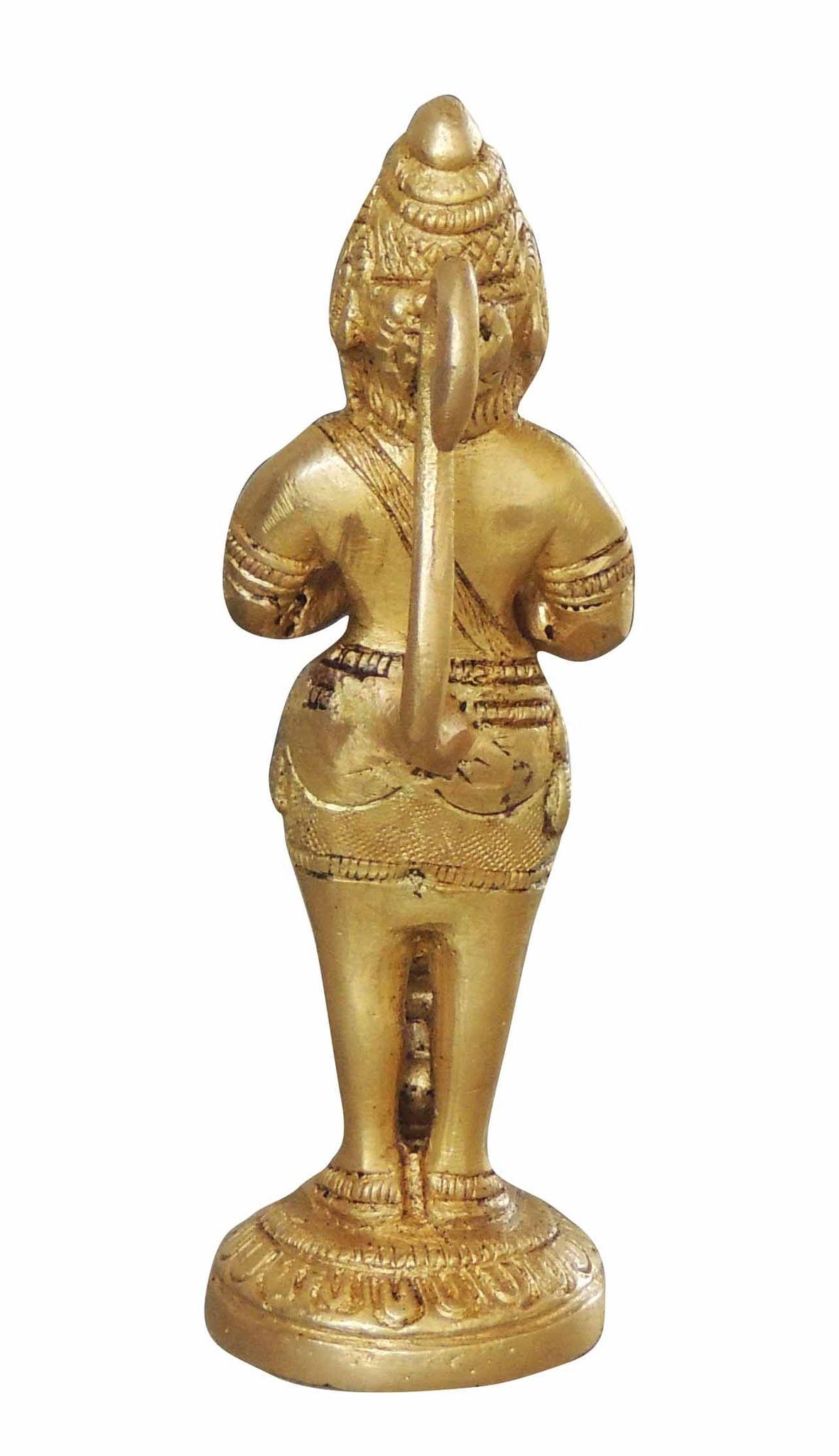 Brass Showpiece Hanuman Ji God Idol Statue  - 1.5*1.5*5.5 inch (BS1070 A)