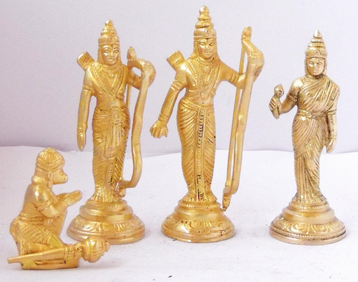 Brass Showpiece Ram Darbar God Idol Statue  - 5*1.5*5 inch (BS800 A)