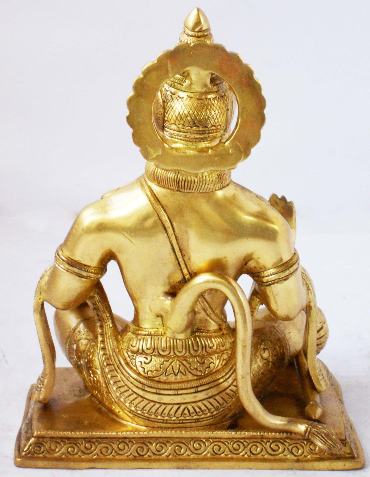 Brass Showpiece Sitting Hanuman Ji God Idol Statue - 7*5.5*9.5 Inch (BS1104 A)