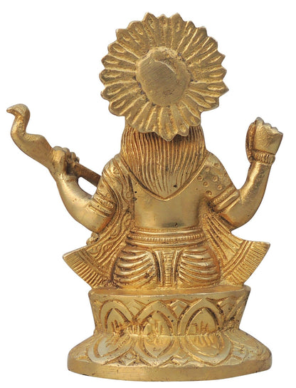 Brass Showpiece Saraswati Ji God Idol Statue  -3.5*2.2*5 inch (BS1114 S)