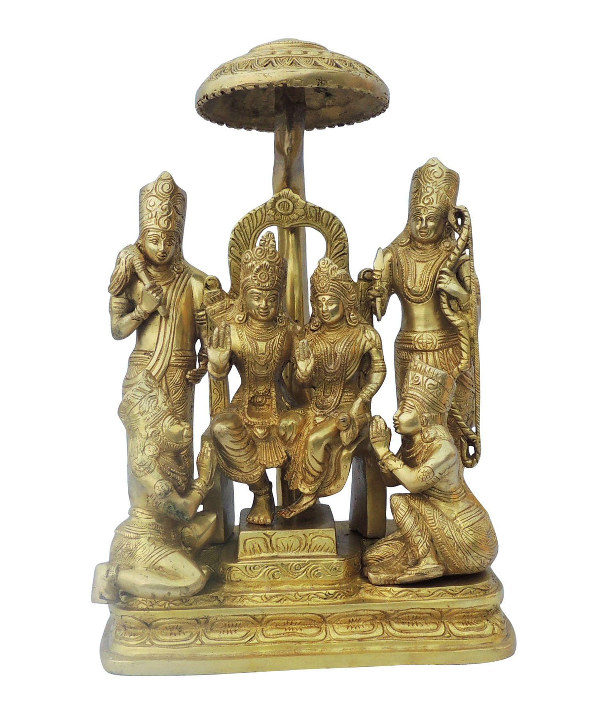 Brass Showpiece Ram Darbar God Idol Statue - 3*1*3.5 Inch (BS1394 B)