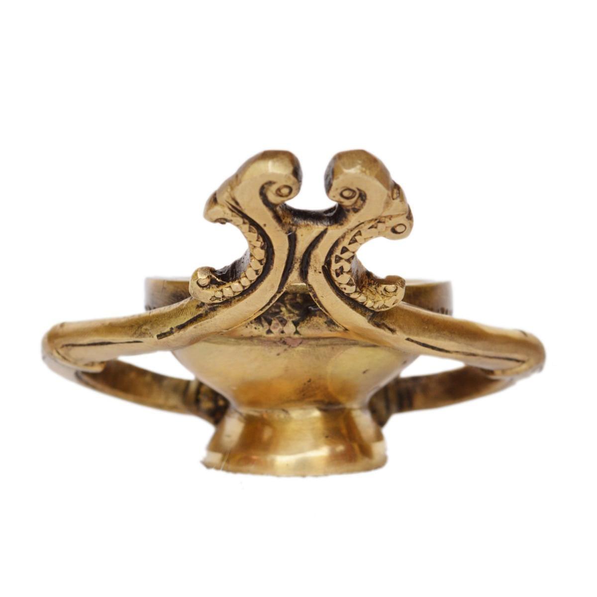 Brass Table Decor Oil Lamp Deepak- 4.8*3.6*2 inch (BS1161 A)