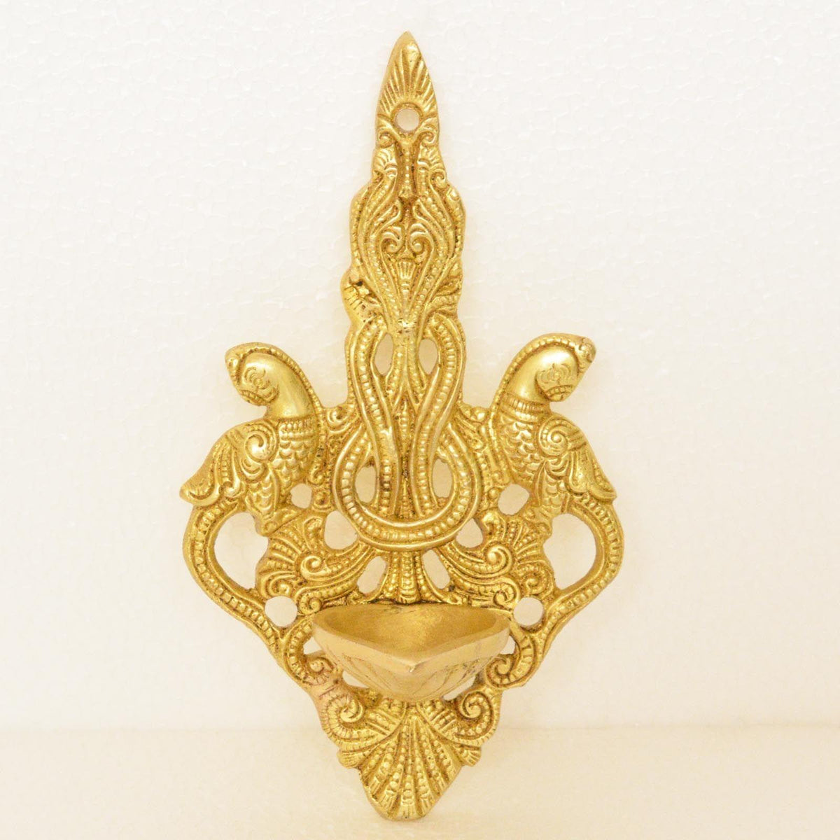 Brass Wall Hanging Wall Decor Oil Lamp Deepak  - 2*4*6.8 inch (BS1198 A)