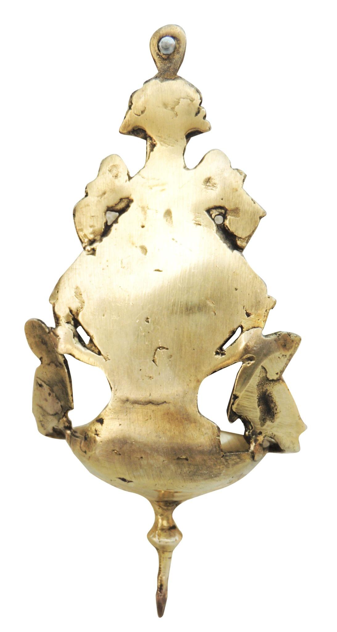 Brass Wall Hanging Wall Decor Parrot Oil Lamp Deepak - 4*3.6*8 inch (BS1199 A)