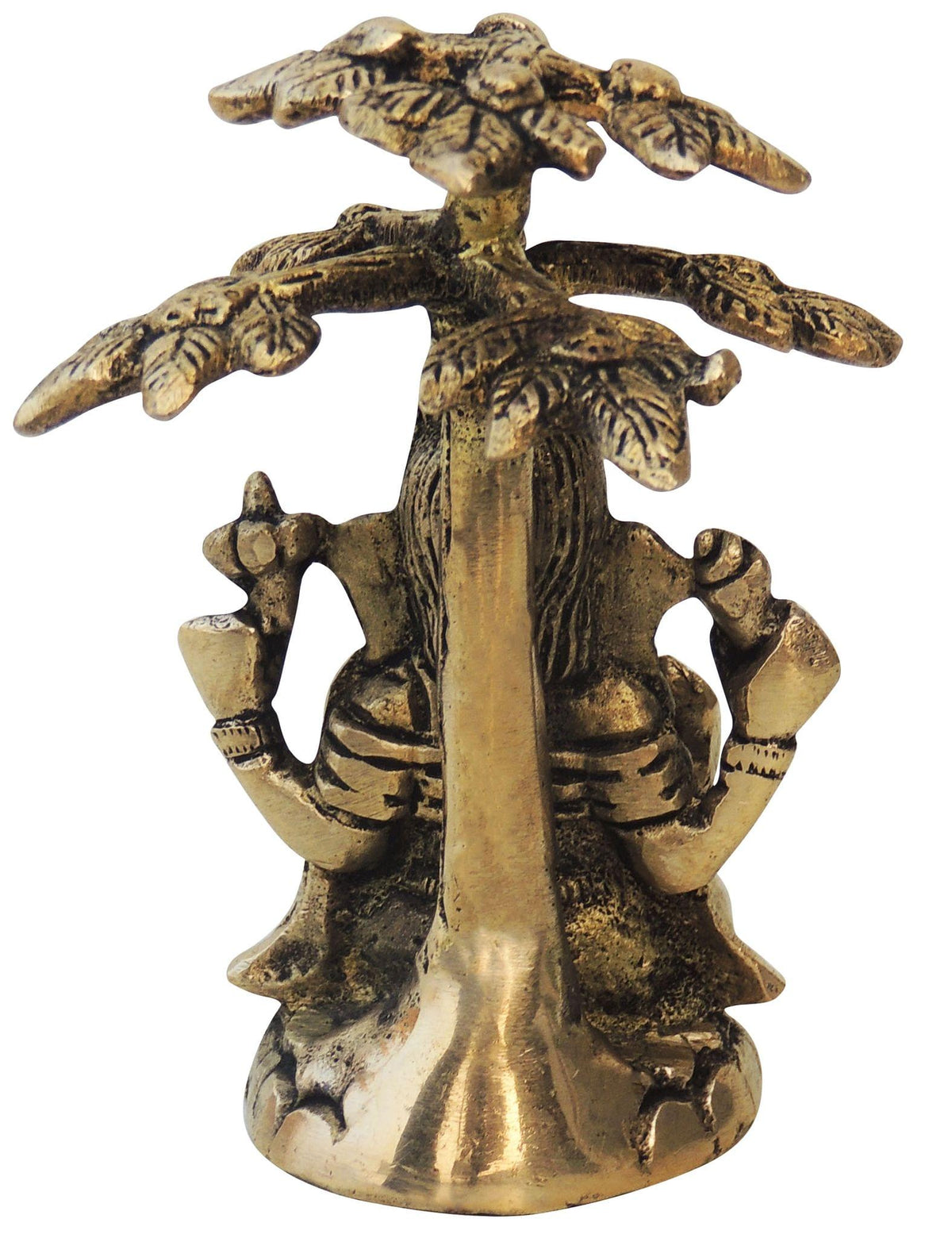 Brass Showpiece Ganesh Statue  - 3*3*3.5 Inch (BS1223 G)