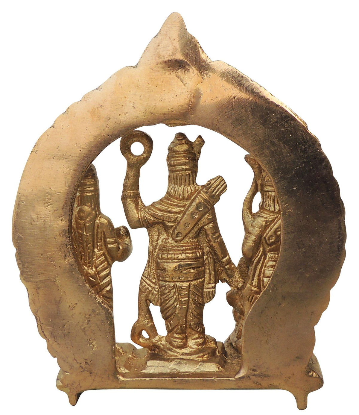Brass Showpiece Ram Dharbar Same Base Statue - 4.5*2*5.5 Inch (BS131 F)