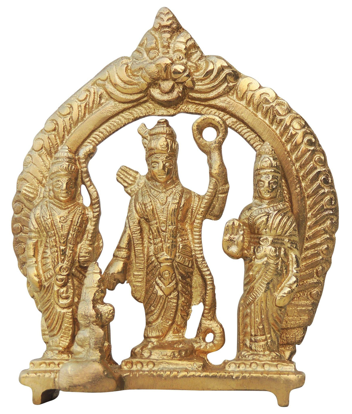 Brass Showpiece Ram Dharbar Same Base Statue - 4.5*2*5.5 Inch (BS131 F)