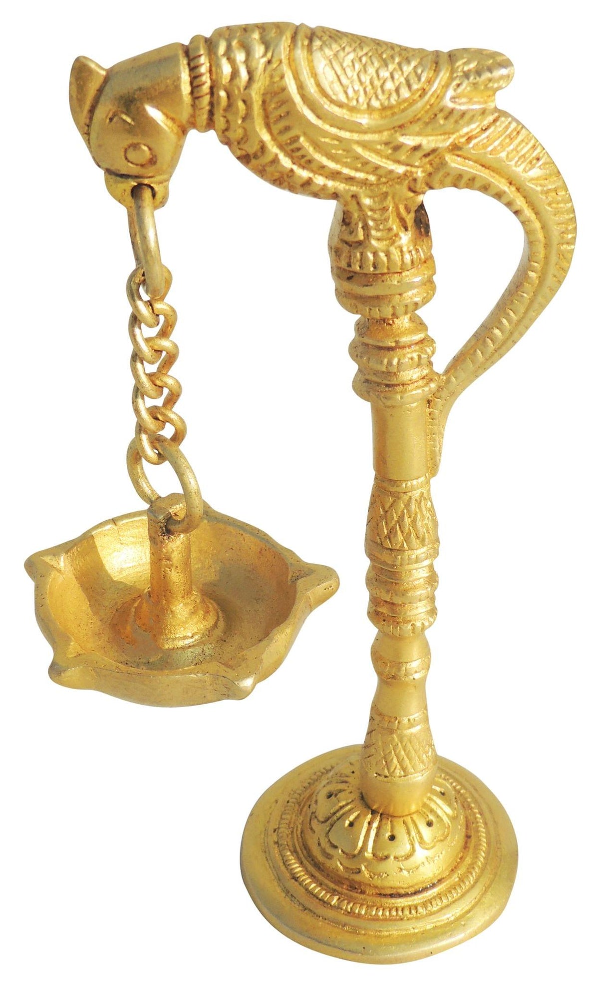 Brass Table Decor Oil Lamp Murga Deepak - 3.3*2*6.3 inch (BS1228 C)