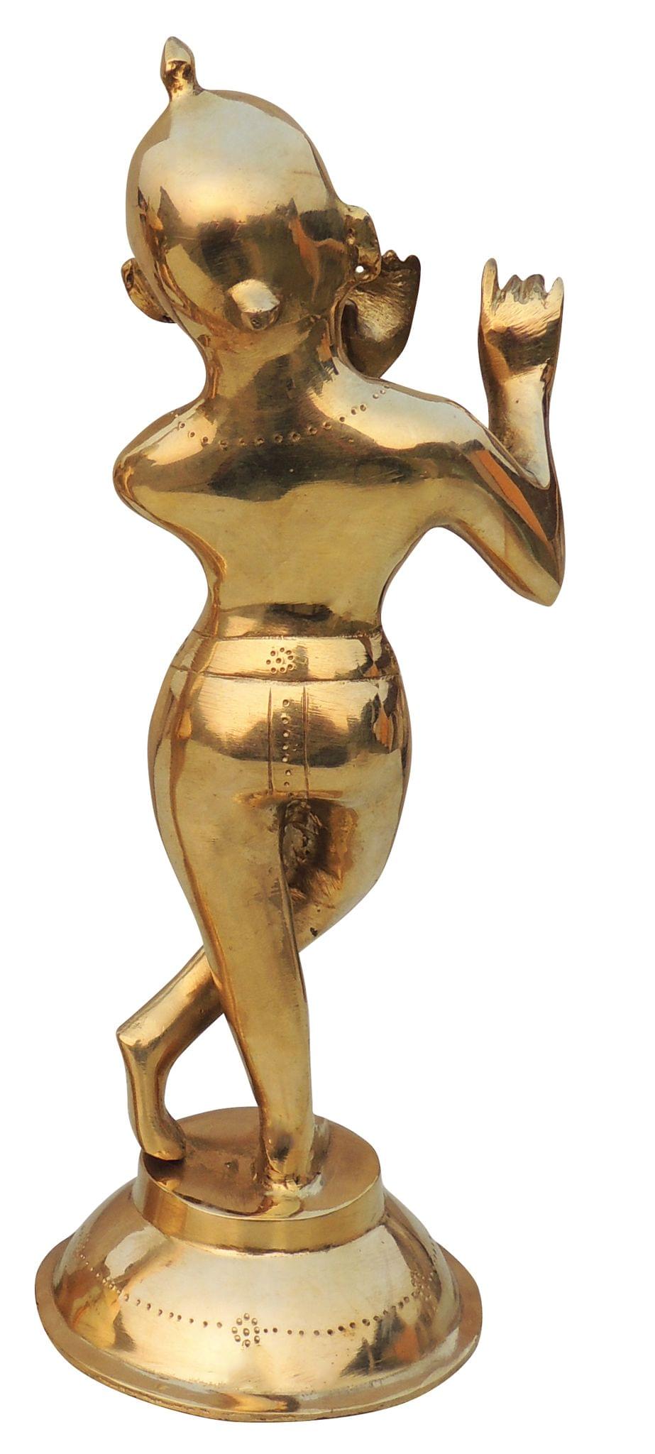 Brass Showpiece Krishna Ji God Idol Statue - 4.5*4.5*12 Inch (BS1237 K)
