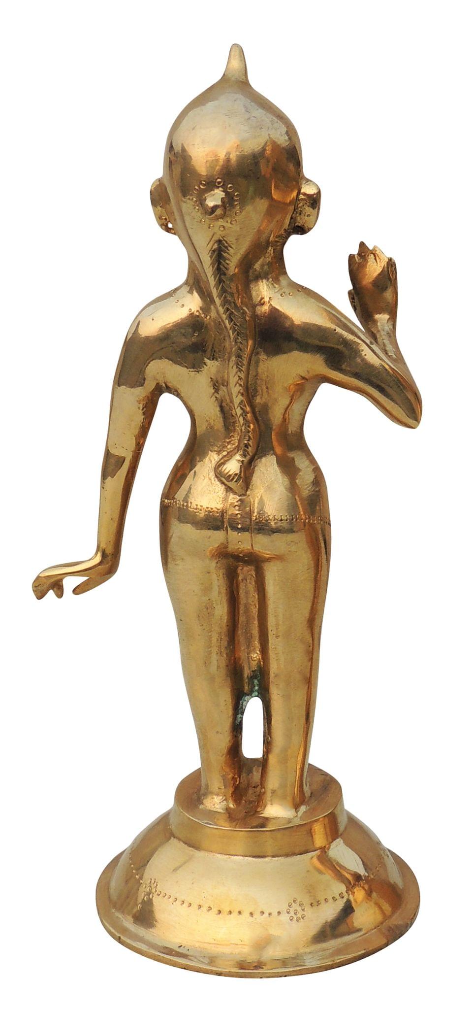 Brass Showpiece Radha God Idol Statue - 5*4.3*11.2 Inch (BS1237 R)