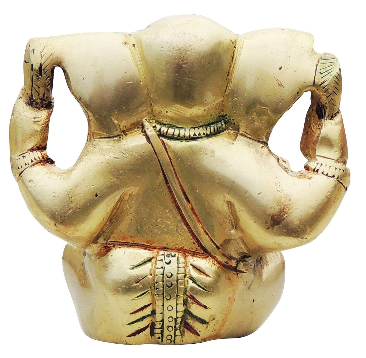 Brass Showpiece Ganesh Ji Statue - 3.6*1.6*3.5 inch (BS1241 G)
