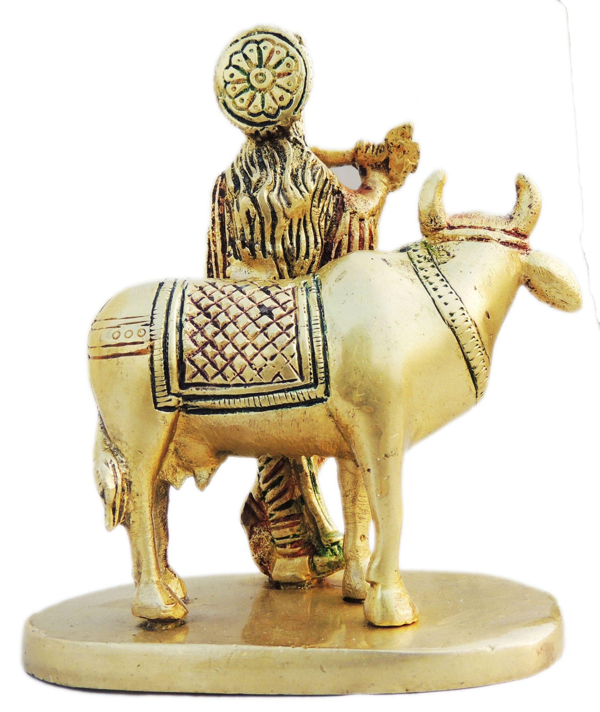 Brass Showpiece Cow Krishna Statue - 4*2.5*5 inch (BS1243 B)