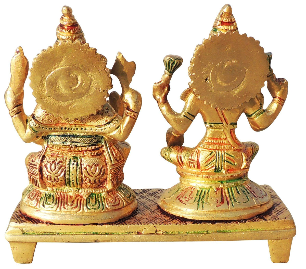 Brass Showpiece Laxmi Ganesh Statue - 6.5*5*6 Inch (BS1246 A)