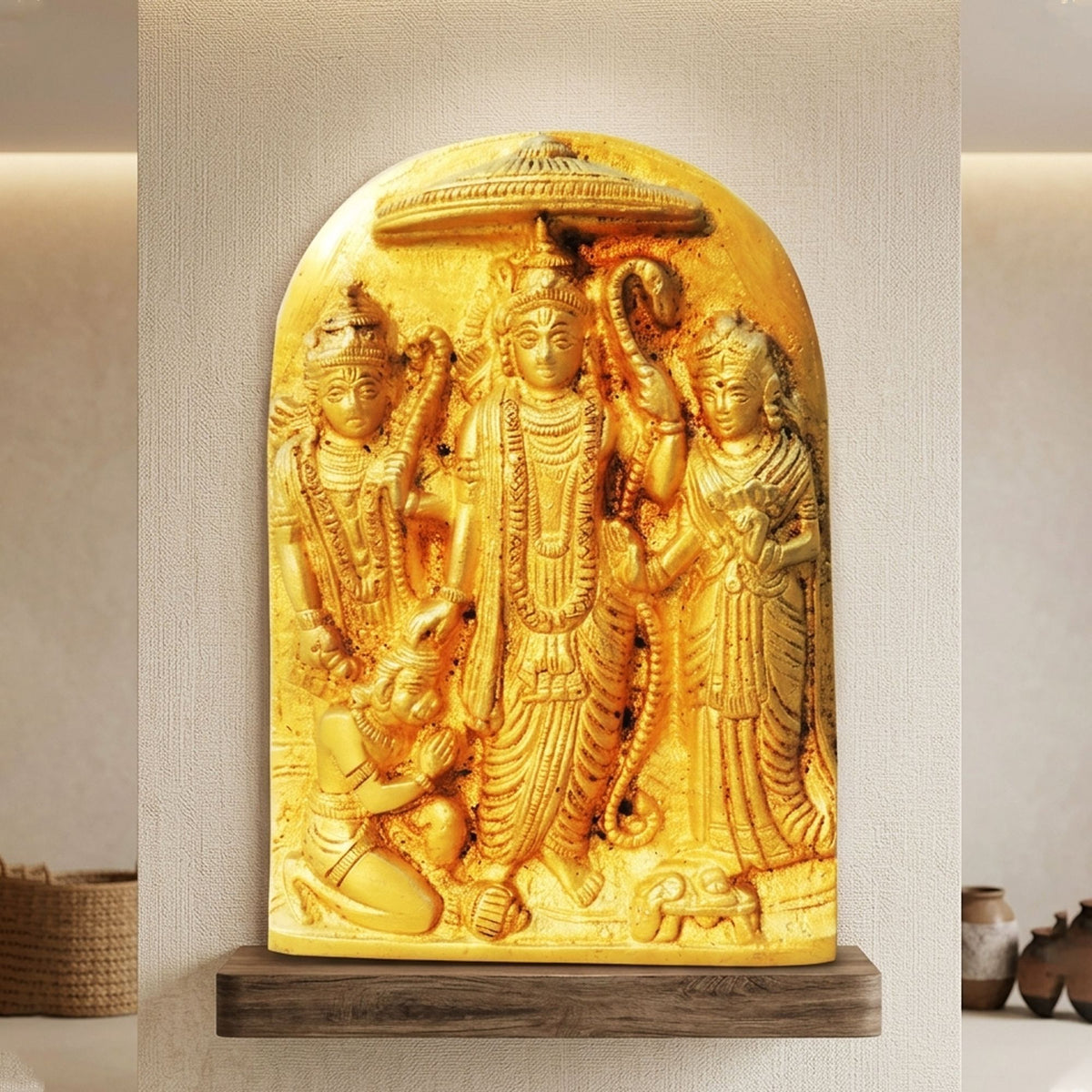 Brass Showpiece Ram Darbar Statue  - 3.6*1.5*4.5 Inch (BS1226 A)