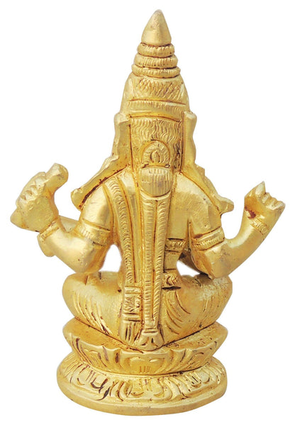 Brass Showpiece Saraswati Ji Statue - 2.5*1.5*3.6 inch (BS1261 A)