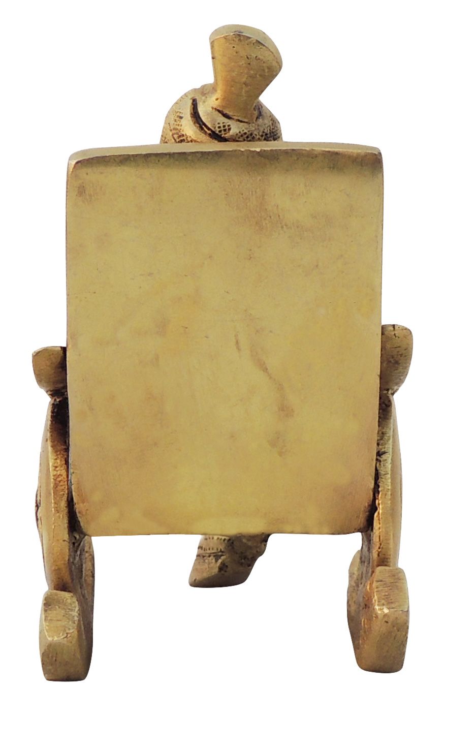 Brass Showpiece Chair Ganesh Ji God Idol Statue 3.5*2.5*4.5 Inch (BS1262 A)