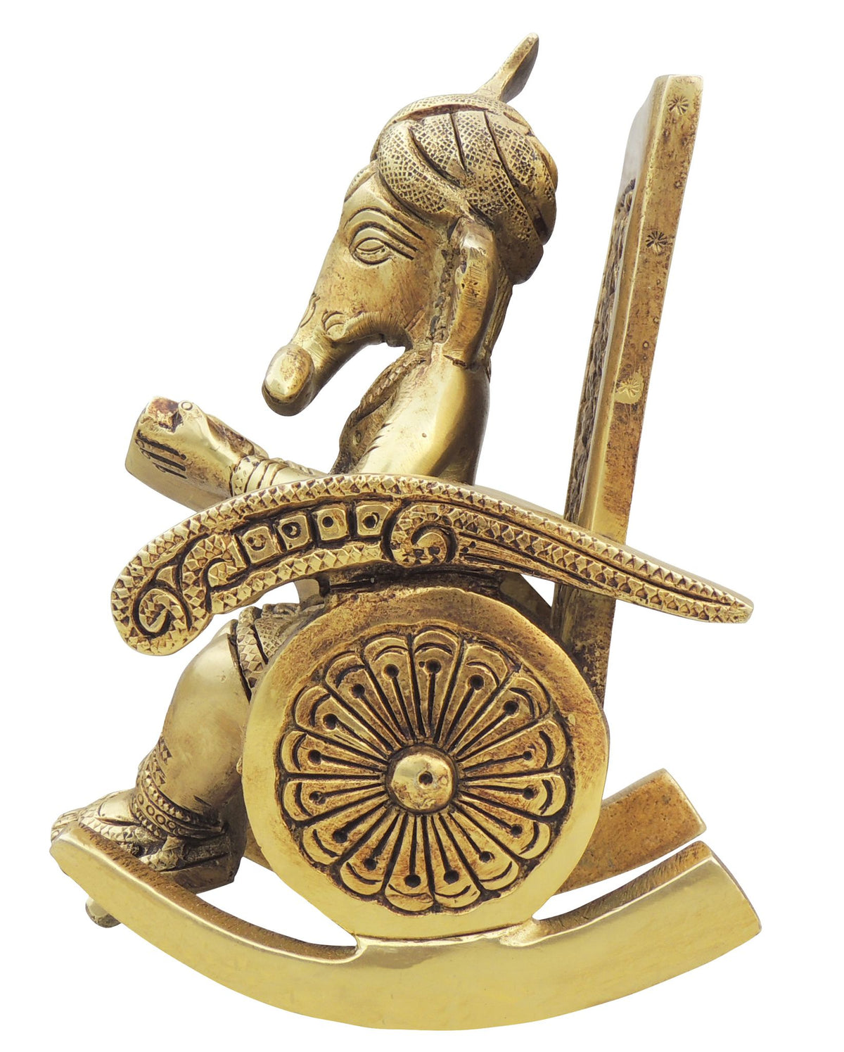 Brass Showpiece Ganesh Ji God Idol Statue - 4.2*4*6 Inch (BS1262 C)