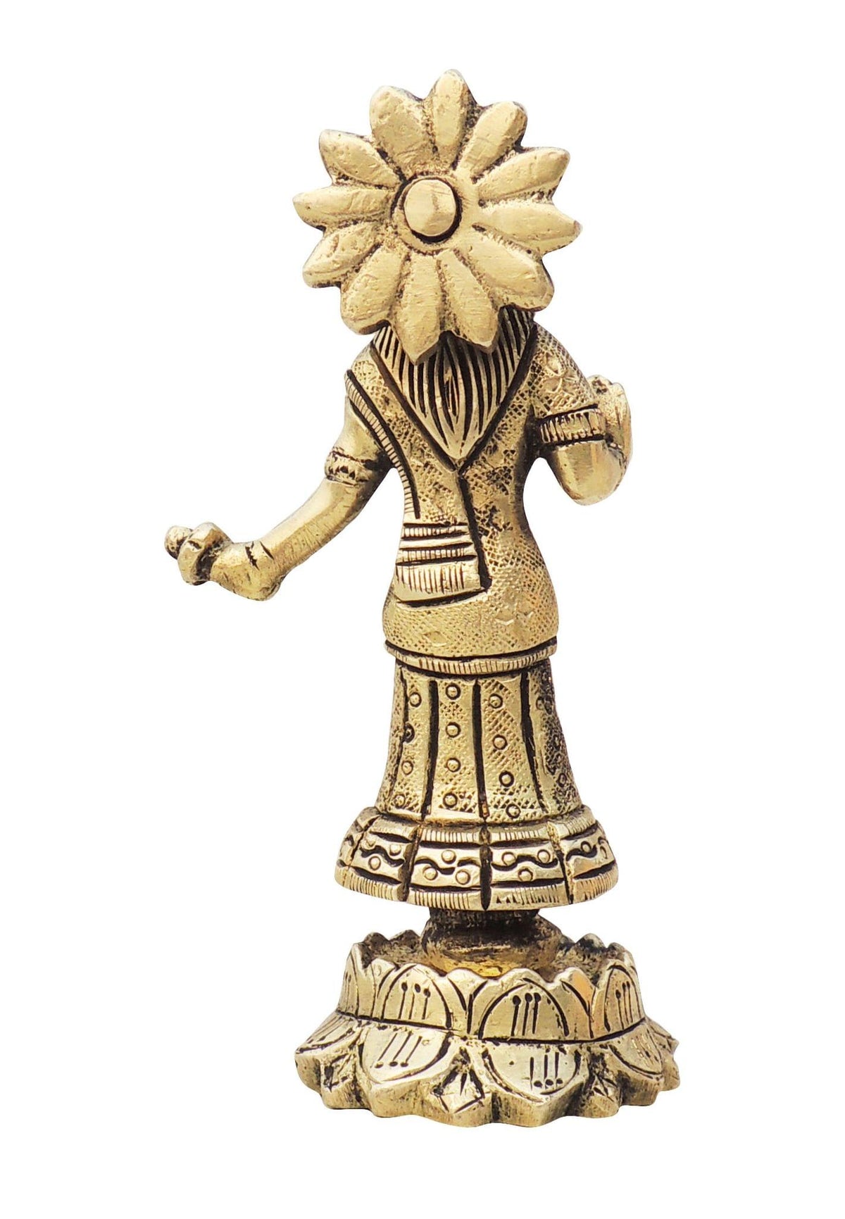 Brass Showpiece Radha Statue - 2.5*2*5 inch (BS1264 R)