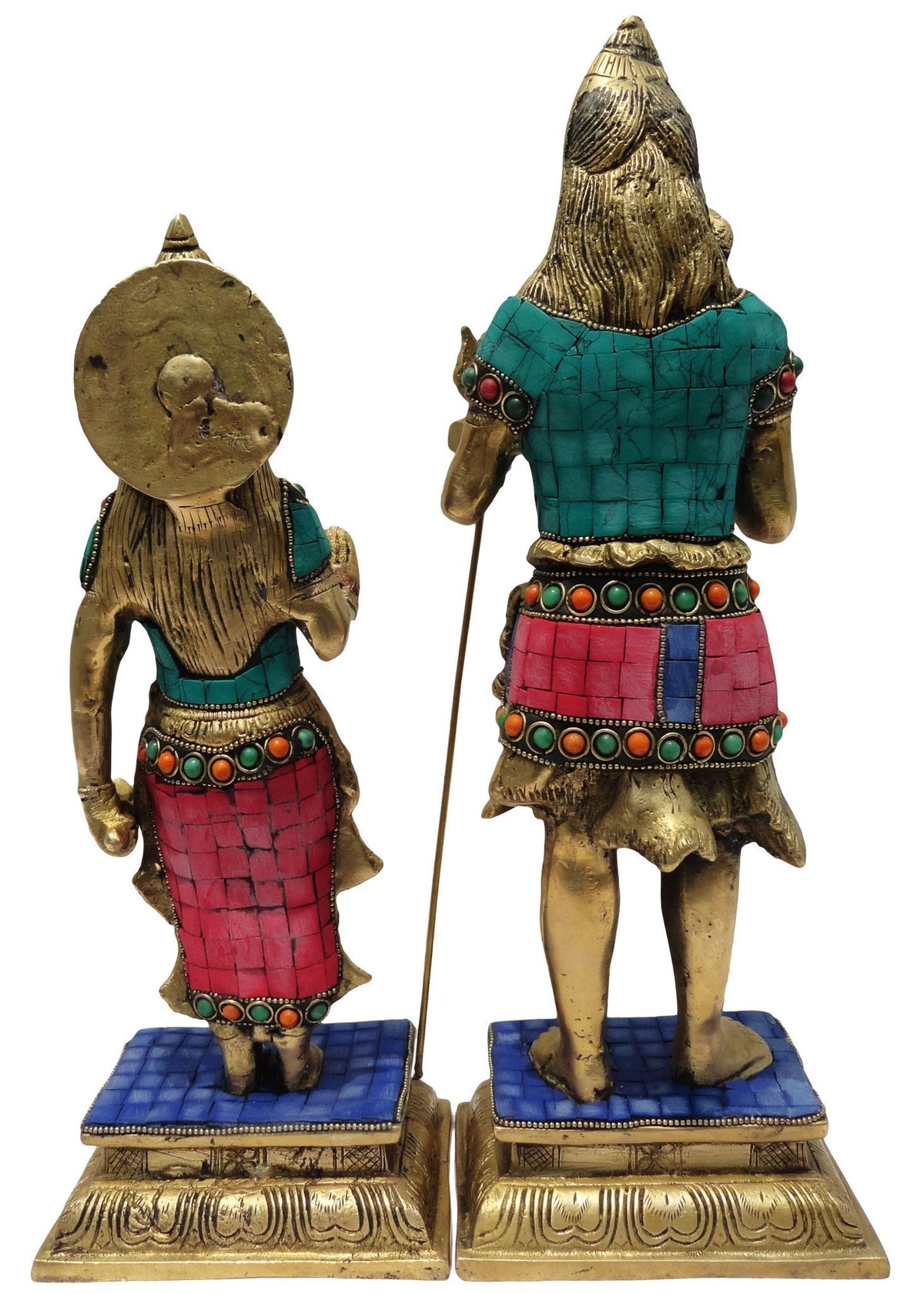 Brass Showpiece Shiv Parvati Pair God Idol Statue (BS127)