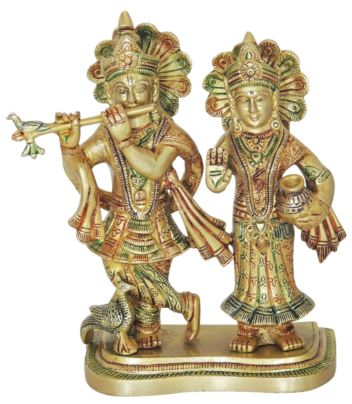 Brass Showpiece Radha Krishan Statue  - 7.5*3.5*9 inch (BS1274 C)