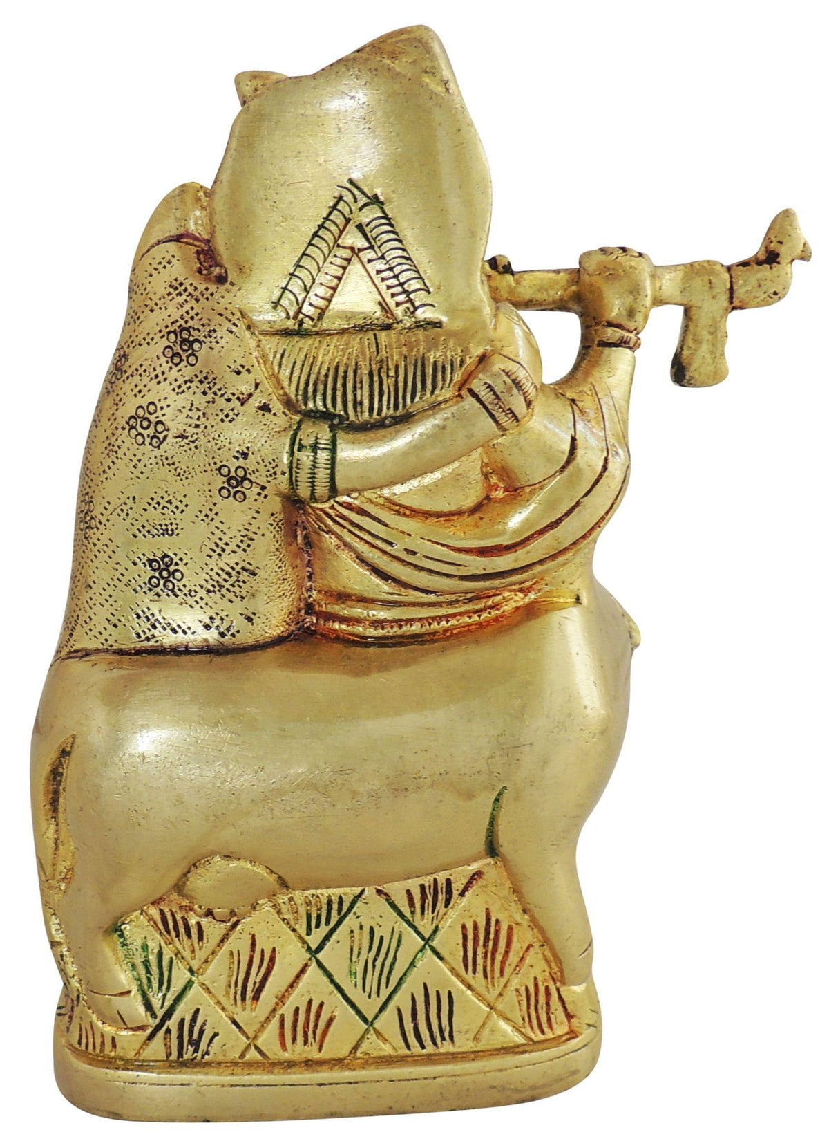 Brass Showpiece Radha Krishna Statue  - 4*1.2*6 Inch (BS1275 C)