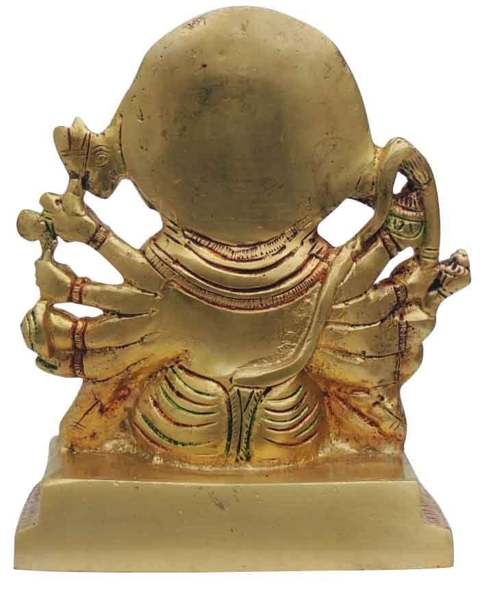 Brass Showpiece Panchmukhi Hanuman Ji Statue  - 5*1.5*7.5 Inch (BS1302 D)