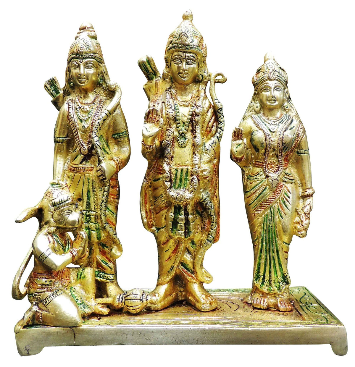 Brass Showpiece Ram Darbar God Idol Statue  - 14*6.5*16 inch (BS741 A)