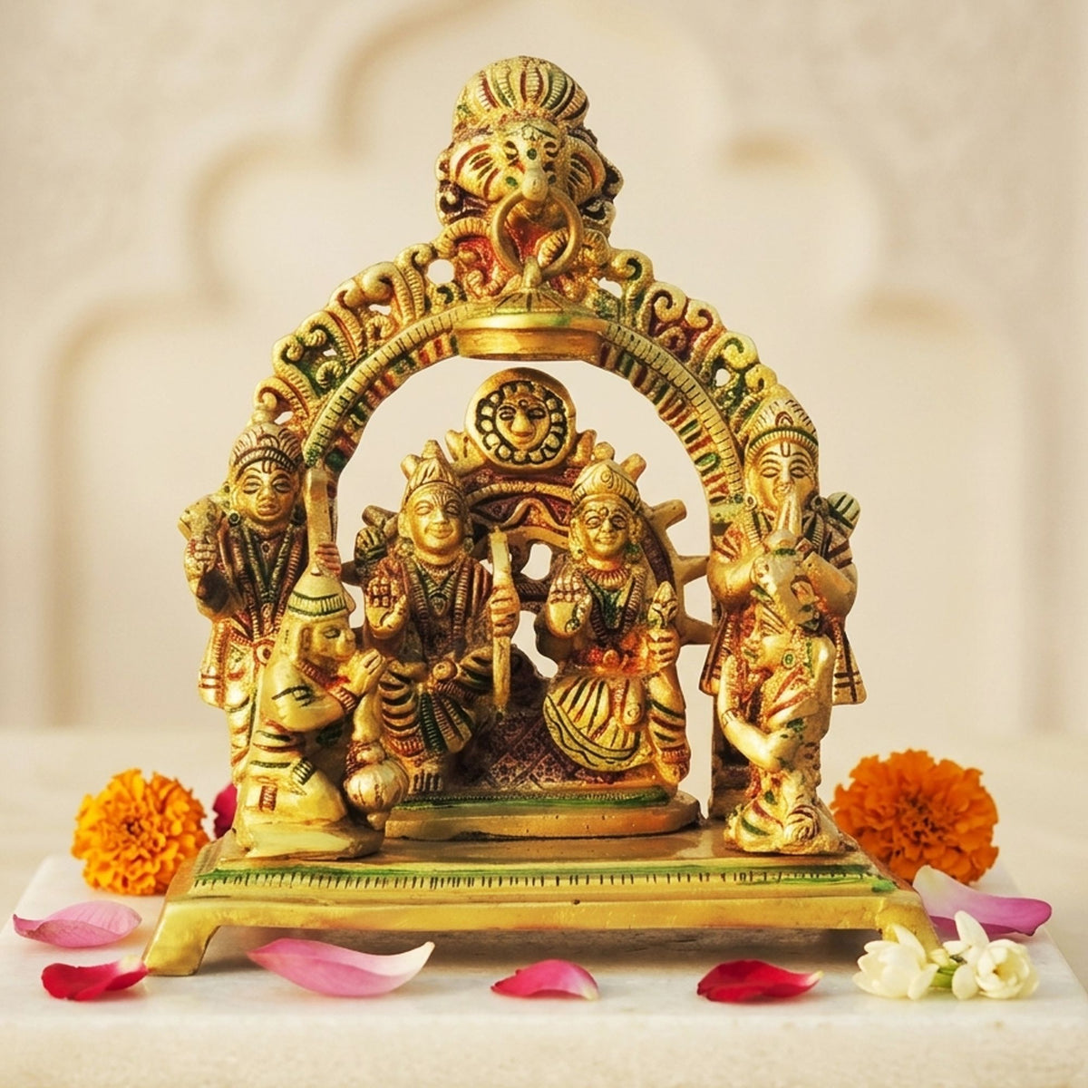 Brass Showpiece Kedarnath Mandir Model Temple - 6.6*4*6.5 Inch (BS1466 C)