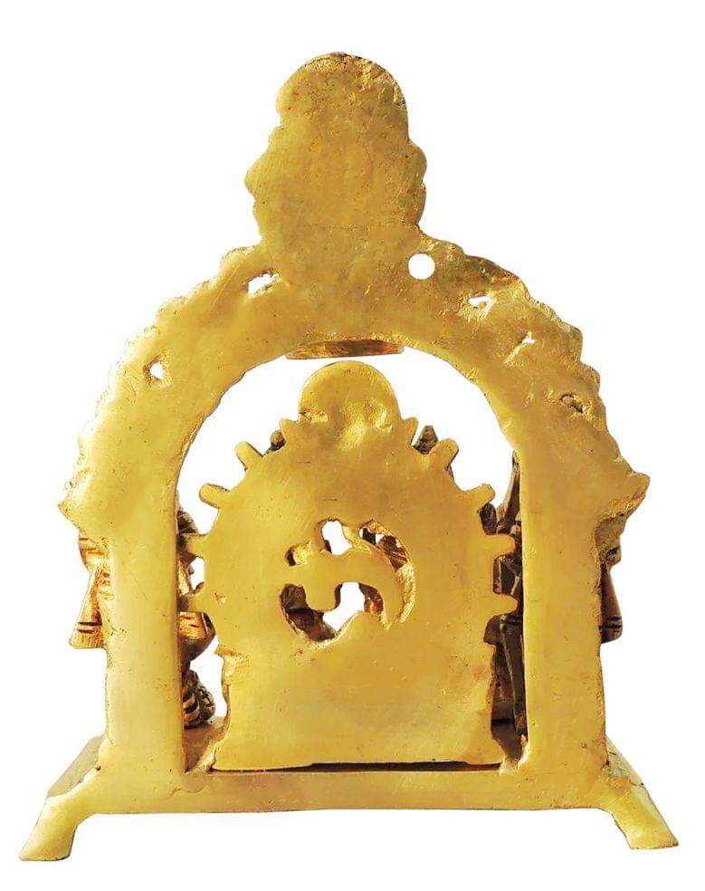Brass Showpiece Kedarnath Mandir Model Temple - 6.6*4*6.5 Inch (BS1466 C)